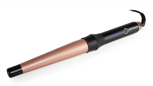 Orbegozo PL 1160 - Rizador de pelo, recubrimiento cerámico para unos rizos suaves, cable pivotante, indicador luminoso LED, apto para todo tipo de cabellos, 40 W
