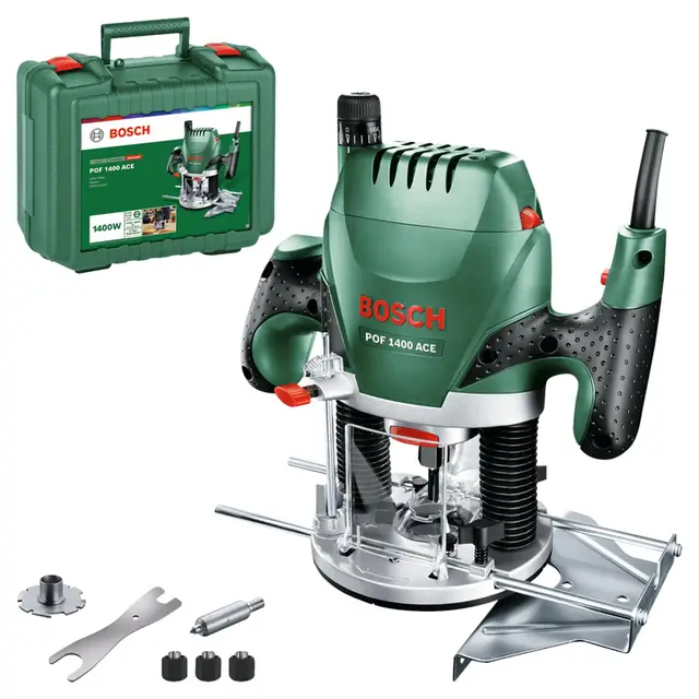 Bosch fresadora de superficie POF 1400 ACE (1400 vatios, en maletín)