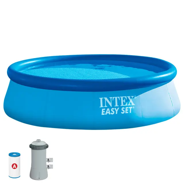 Intex 56422 - Piscina Hinchable, Ø366x76 cm, 5.621 litros, Piscina Redonda, con depuradora Cartucho, 2.006 litros/Hora, Filtro Cartucho Tipo A, para 5 Personas