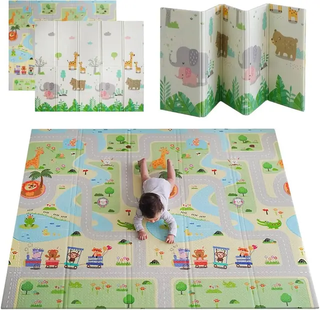 mikmel alfombra bebé reversible