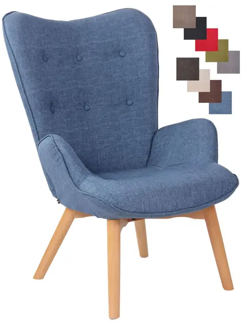 clp durham sillón orejero nórdico azul