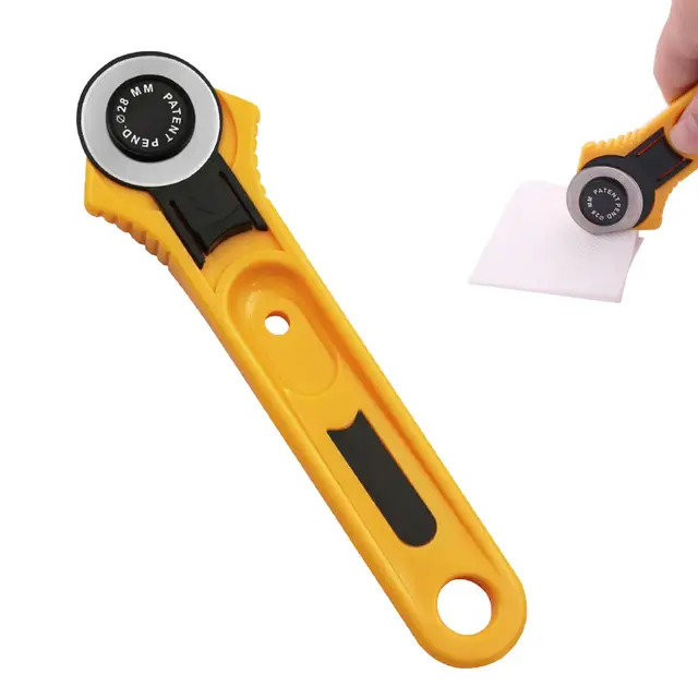 Cuter Circular,Cortador Circular,Rotary Cutter,Cutter Rotatorio Tela,Cuter Rotativo Tela,Cortador Giratorio,Cuter Rotatorio,Cutter para Patchwork,para Cortar Tejidos,Papel,Tarjetas,Cuero,Tela,28mm