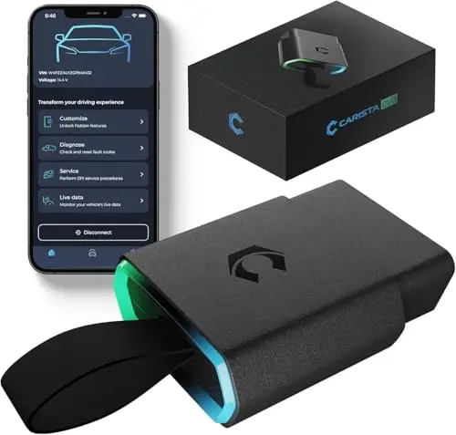 Carista EVO - Lector OBD2 Bluetooth: Diagnosis Coche Multimarca, Activación de Extras, Live Data y Herramientas de Servicio (Requiere Suscripción)