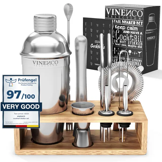 vinenco cs2 kit coctelería 13 piezas