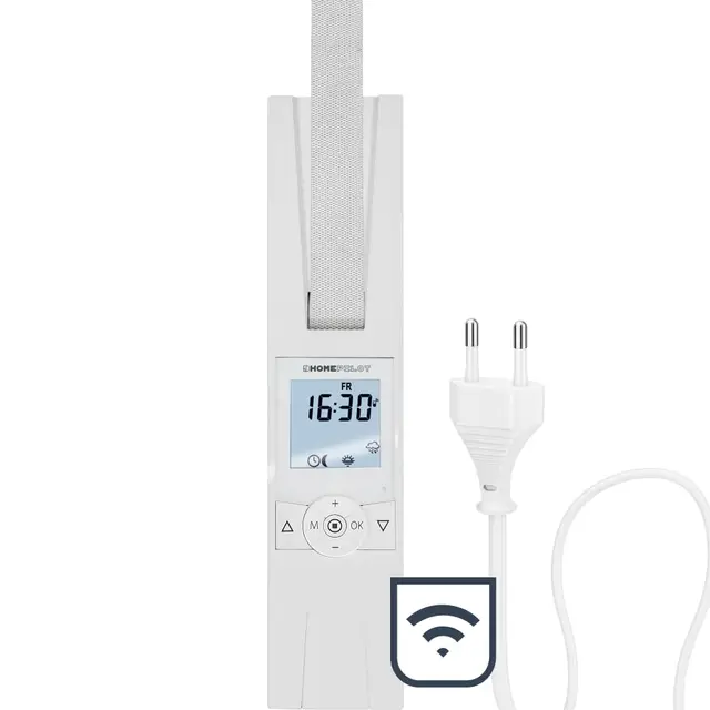 HOMEPILOT - RolloTron Premium Smart Power | Enrollador eléctrico con pantalla para control cómodo persianas. Accesorio Smart Home - ¡apto instalación posterior! Capacidad carga: 60 kg