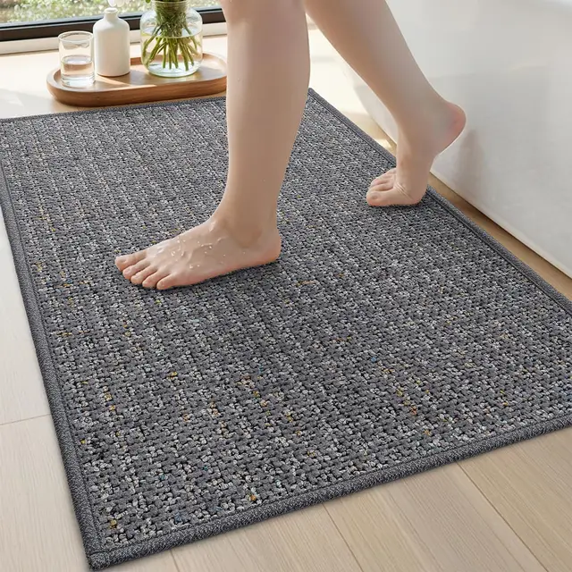 dexi alfombra baño 60x90 cm gris