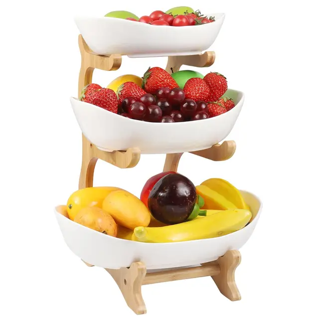 gaethra gpj01 frutero cerámica 3 pisos