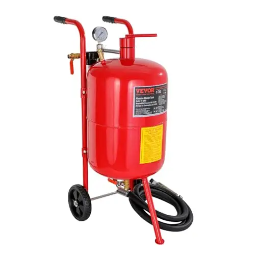 VEVOR Máquina Chorro de Arena 40L, Arenadora Chorro de Aena Profesional 60-125 PSI, con Accesorios 3 m