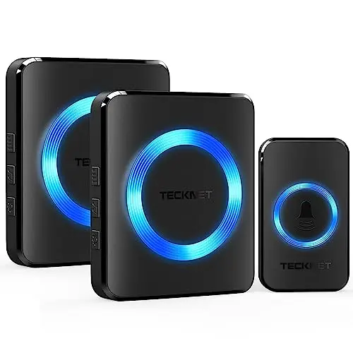 tecknet timbre inalámbrico 400m ip65