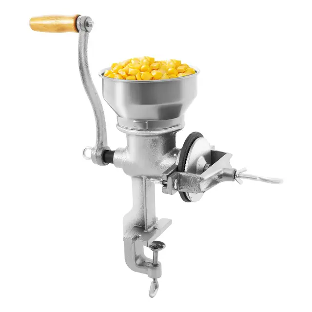 Molino de grano manual, Exprimidor de granos de avena equipado con abrazadera en forma de C, molino de chatarra para granos de avena granos de café nueces