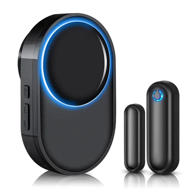 Alarmas para Casa, Sensor Apertura Puerta, 900ft - 58 Tonos, Timbre de Puerta, Sistema de Alarma de Seguridad para el hogar con Sensor Magnético para Puertas de Garaje