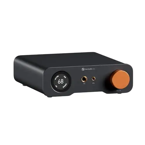 Fosi Audio ZH3 Amplificador de Auriculares DAC, Preamp Totalmente Balanceado con AKM4493SEQ XMOS PCM768 kHz, Entrada de Disparador 12V/USB/Opt/Coax/RCA, Salida XLR/RCA/4,4mm/6,35mm con Control Remoto