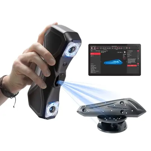 Revopoint MetroX Pro Escáner 3D para impresión 3D, precisión industrial 0,01 mm, 4 modos de escaneo, pantalla compartida interactiva, a todo color, para ingeniería inversa y modelado digital, ESTÁNDAR