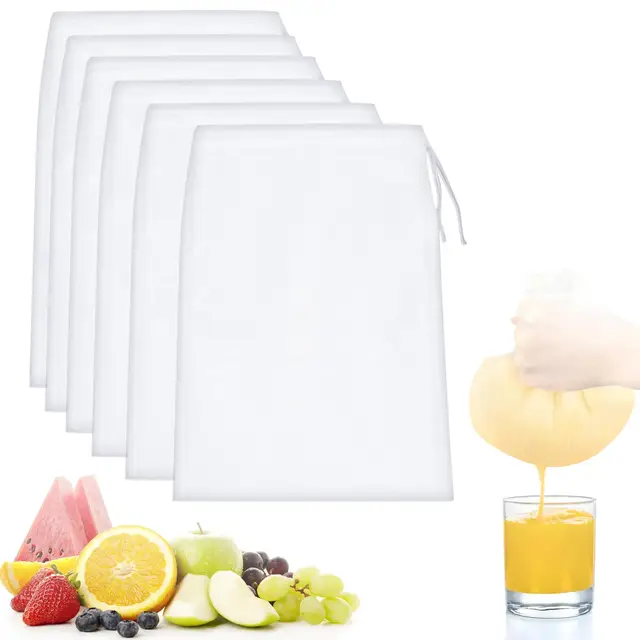 quelcc 6 bolsas colador leche vegetal