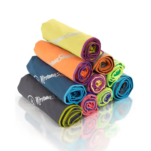 NirvanaShape Toalla de Microfibra | 14 Colores | 8 Dimensiones | Toalla de Viaje Ligera, Absorbente y de Secado Rápido | Toalla de Baño para Viajes | Ideal para Playa, Camping, Yoga y Sauna