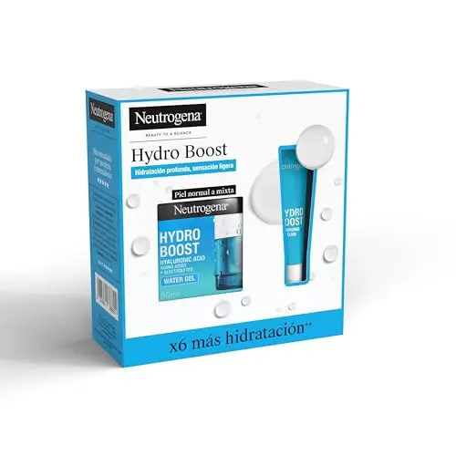 Neutrogena Rutina Hydro Boost, Gel de Agua Hidratante Facial (50 ml) y Contorno de Ojos (15 ml), set de regalo para 24 h de hidratación intensa, con Ácido Hialurónico