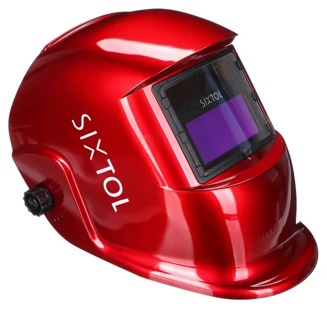 WELDING MASK 2 | Solar Auto Oscurecimiento Casco de Soldadura | Máscara de Soldadura | Función de lijado | Amplia Sombra 4/9-13 Casco de Soldadura para TIG MIG ARC | Rojo