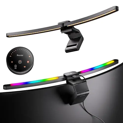Quntis Barra de Luz para Monitor Curvo 66 cm RGB