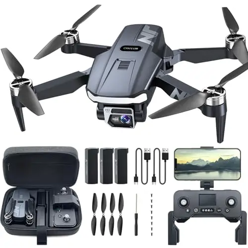Dron GPS con Cámara 4K HD para Adultos - NAFYRE N11 PRO: 90 min de vuelo, seguimiento automático, retorno autónomo, motor sin escobillas, transmisión 5G FPV - Ideal para principiantes