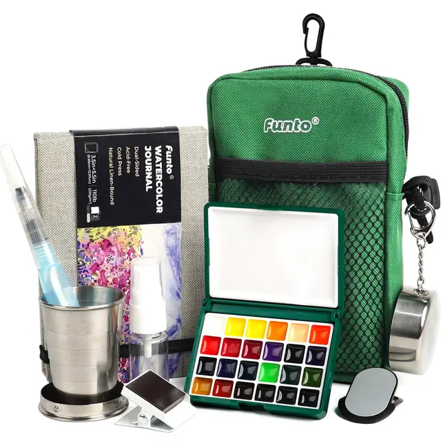 funto ft1076dx set acuarelas viaje 24