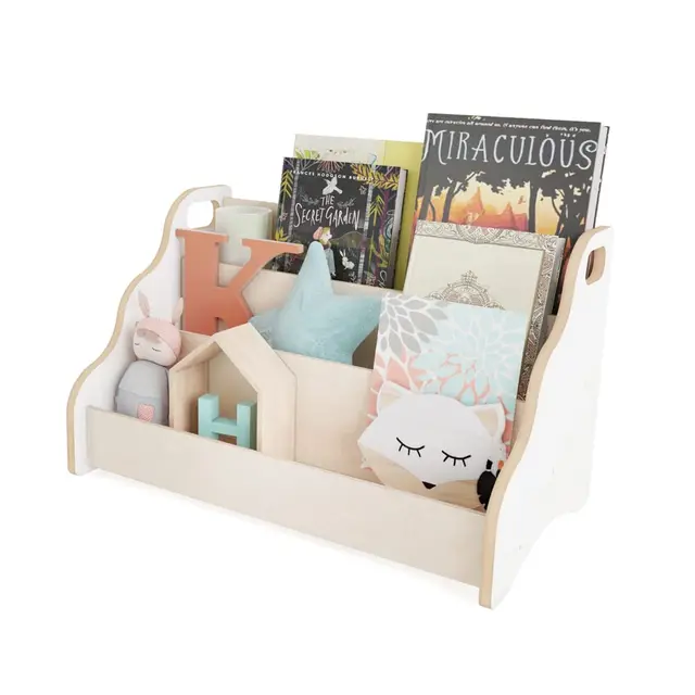 MAMOI® Estantería para Libros Infantil – estantería Infantil, Organizador de Libros para habitación Infantil, Soporte para Libros, estantería Independiente, Almacenamiento de Libros, Caja para Libros