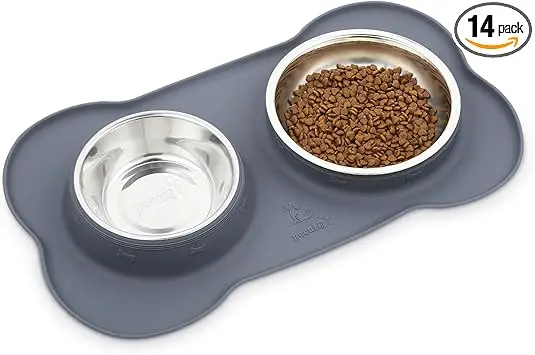Pecute PFW-01M Comedero Acero Inoxidable para Mascotas 800 ml