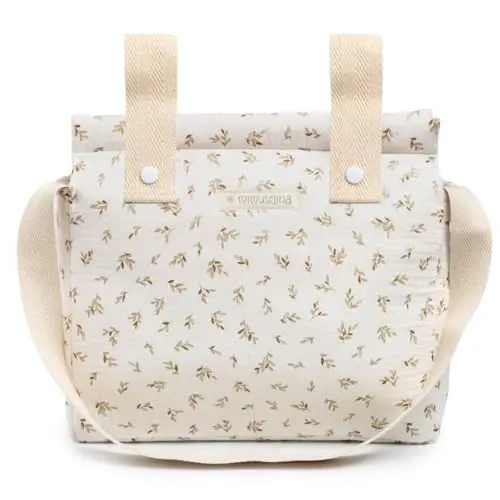 MIMUSELINA Bolso Carro Bebe | Pañalera Bebe organizador para silla paseo con gran capacidad | Bolso Maternidad Elegante y Práctico | Hecho en España