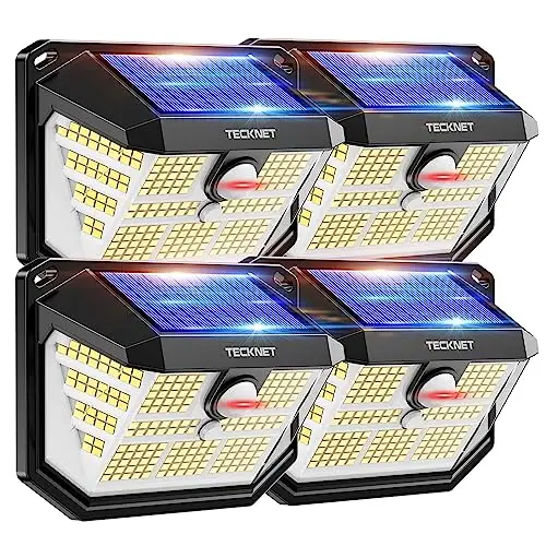 tecknet luz solar exterior 231 led 300°
