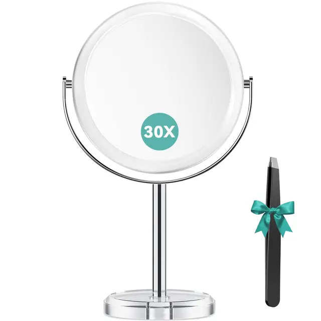auxmir espejo maquillaje 30x doble cara