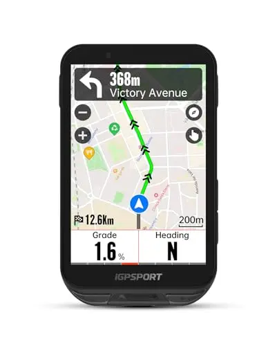 iGPSPORT iGS800, GPS Ciclocomputador, Computadora Bicicleta, GPS para Ciclismo Alto 50h Batería de 3,5" LCD Color Pantalla Táctil Admite 32 GB, WiFi, BLE5.0/Ant+, IPX7