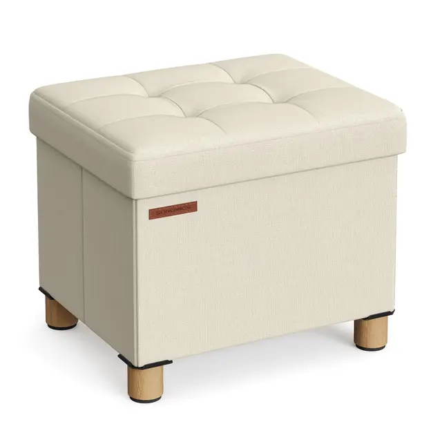 songmics puff almacenaje plegable 32x40