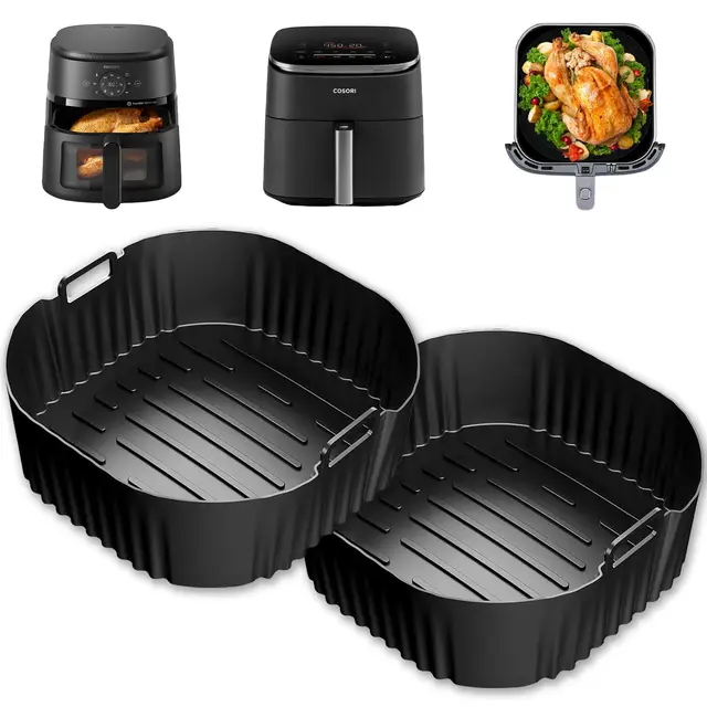 kunoli molde silicona freidora 23cm 2uds