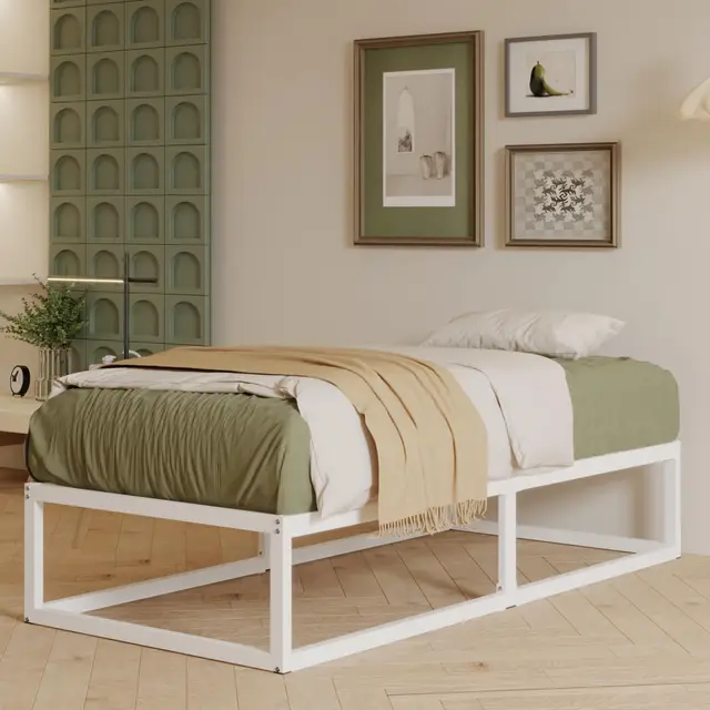 emoda cama metal 90x190 con somier