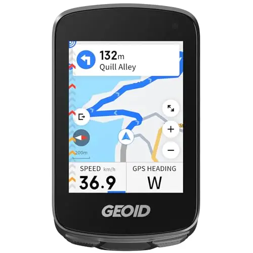GEOID CC700 Pro GPS Ciclocomputador Touchscreen 2,8 Pulgadas con Mapas Completos – Ciclocomputador Bicicleta GPS Sin Cables con Navegación por Mapa, IPX7 Impermeable