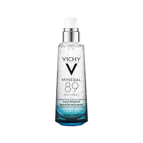 Vichy Sérum Concentrado y Fortificante, Efecto Hidratante, Reparador y Fortalecedor, Con Ácido Hialurónico y Agua Volcánica, Fórmula Única, Minéral 89, 75 ml
