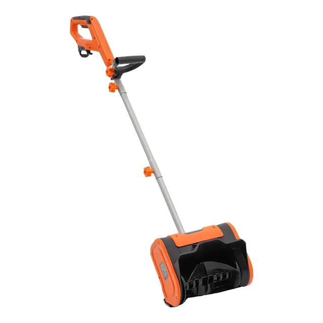Quitanieves eléctrico, barredora de nieve con cable, ancho de trabajo 32 cm, distancia de lanzamiento de 8 m, altura de nieve de 15 cm, quitanieves para calles, jardines y parques infantiles