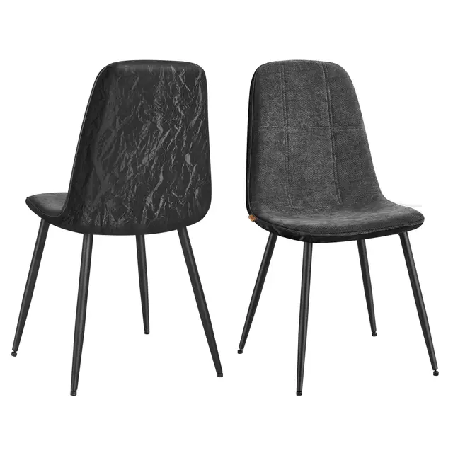 vasagle ukdc187g01 set 2 sillas comedor