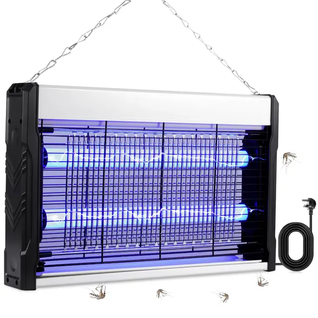 Lámpara Matamosquitos, Matamoscas de 3200 V, matainsectos y matamoscas electrónico para el jardín, el Patio y la Cocina Industrial