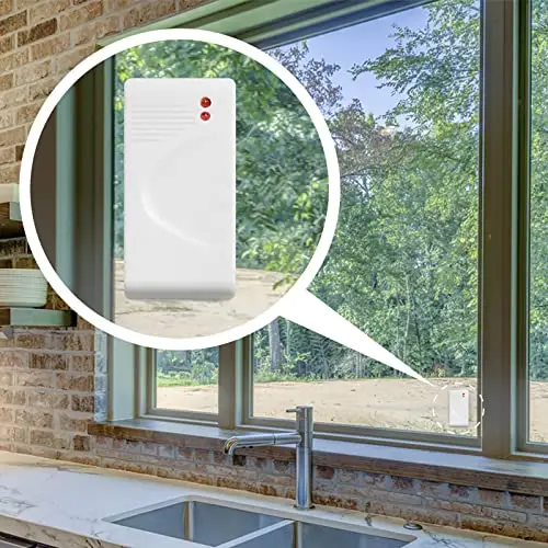 Wolf-Guard Detector de Vibración Inalámbrico de Ventana de Cristal para Sistema de Alarma de Seguridad en el Hogar