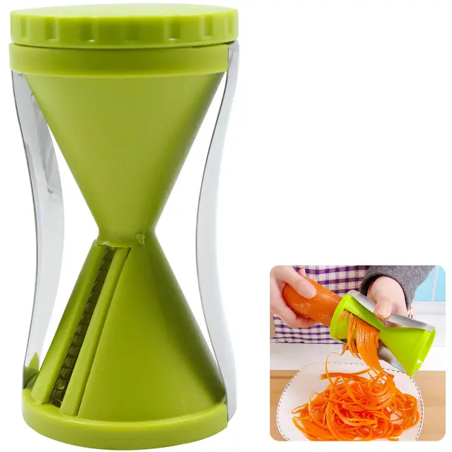 xtemtoamz Espiralizador de Verduras Manual Verde