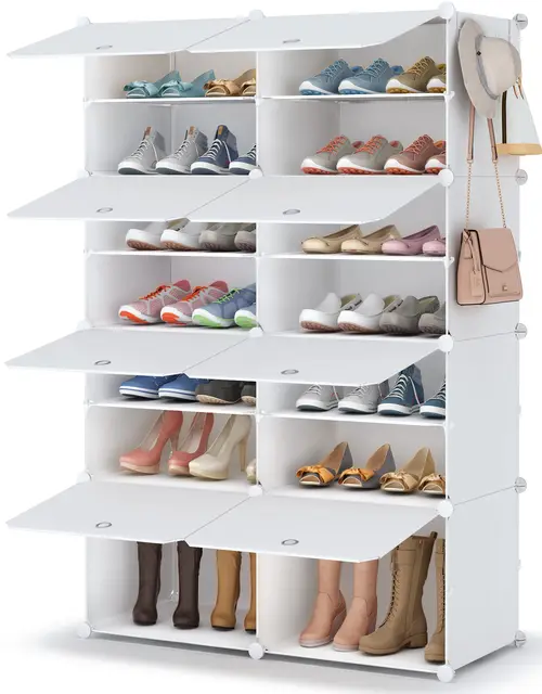 homidec scarpiera 2 by 7 zapatero blanco