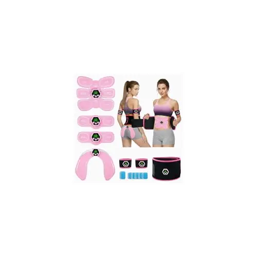 Electroestimulador Muscular - EMS Estimulador Muscular Abdominal, 6 Modos y 19 Intensidades, Tactical Electroestimulador Cuerpo Completo AB/Brazo/Pierna/Gluteos