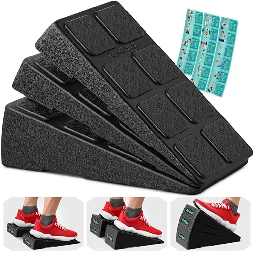 Cuña para Sentadillas - Bloque de Cuña para Sentadillas con Capacidad de Carga de 236 kg - Tabla Inclinada para Estiramiento de Pantorrillas - Estirador de Pantorrillas Inclinada - Bloques de Yoga