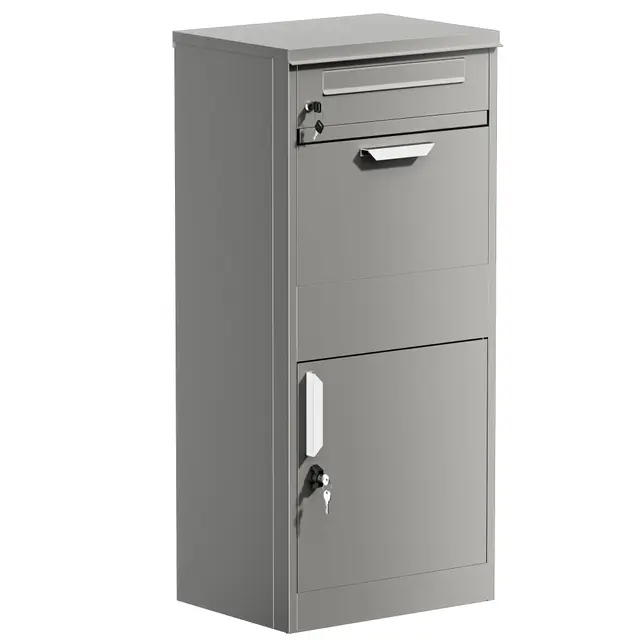wiltec 64851 buzón paquetes gris 112cm