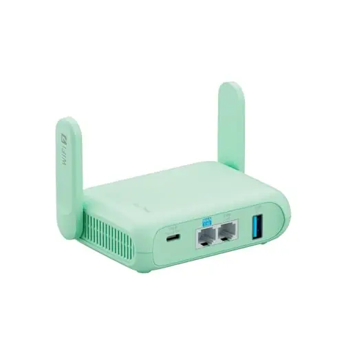 GL.iNet GL-MT3600BE (Beryl 7) Router Portátil WiFi 7, Mini VPN 2.5G para Viaje, Auto, Negocios, Móvil, RV, Crucero, Avión