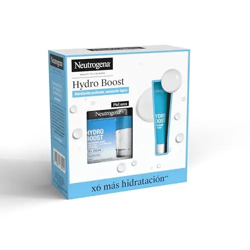 Neutrogena Rutina Hydro Boost, pack con Crema Gel Hydro Boost (50 ml) y Contorno de Ojos Anti-Fatiga (15 ml) de regalo, set de regalo para una hidratación intensa 24 horas con Ácido Hialurónico
