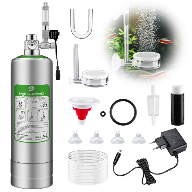 hygger co2 hc018-5l sistema generador 5l