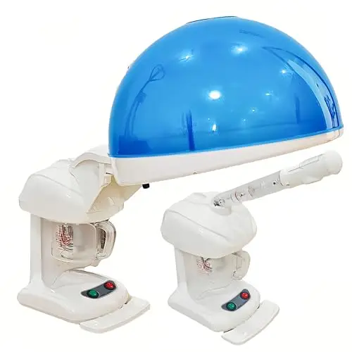 Vaporizador Capilar y Facial 2 en 1, Vapor Nano Iónico, Cuidado Profundo para Cabello y Piel, Uso Doméstico y Salón