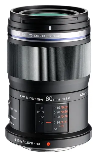 OM SYSTEM M.Zuiko Digital ED 60mm F2.8 Objetivo Macro,óptica Micro Four Thirds, Resistente al Polvo y a Las Salpicaduras, fotografía de Naturaleza,Retratos,para Todas Las cámaras MFT