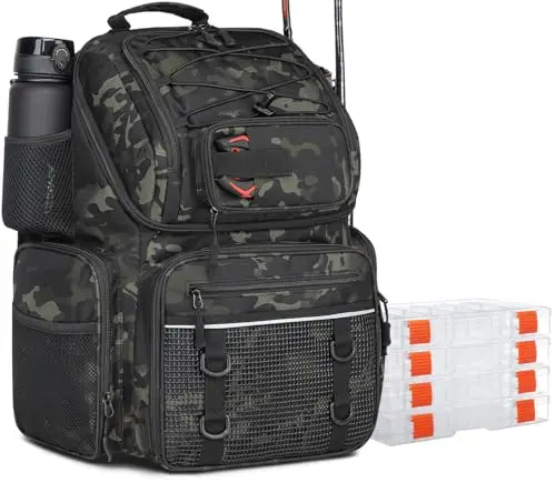 frethind 50l camo mochila pesca